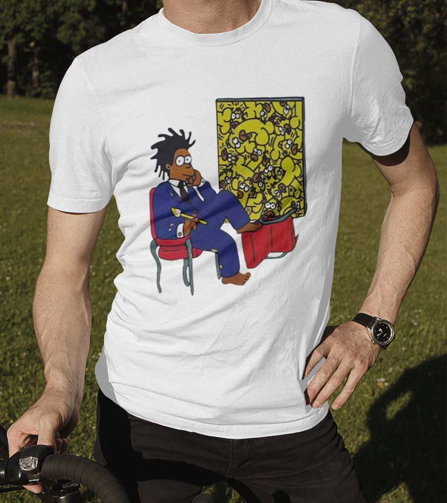 Jay Z Simpson Basquiat-Inspired Simpsons Mashup T-Shirt