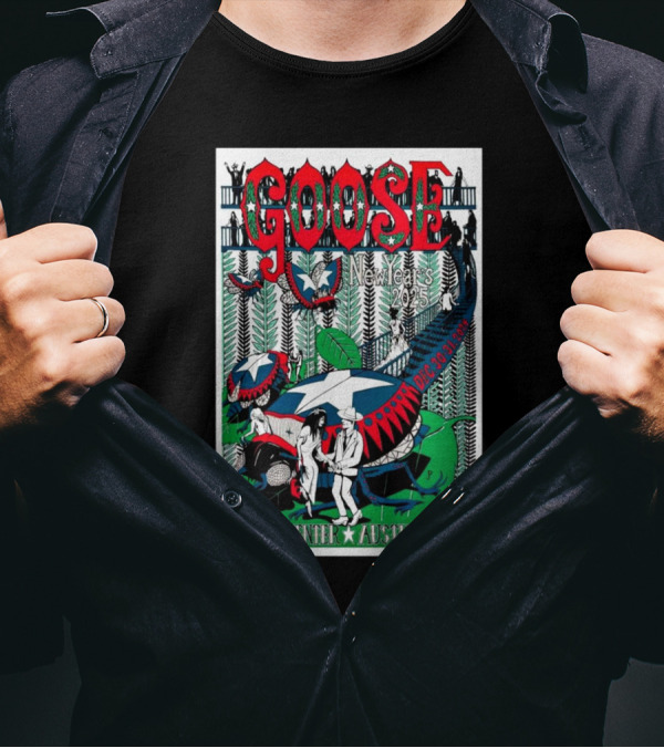 Goose New Year’s 2025 NYE Shows Austin TX Dec 30-31 Moody Center T-Shirt