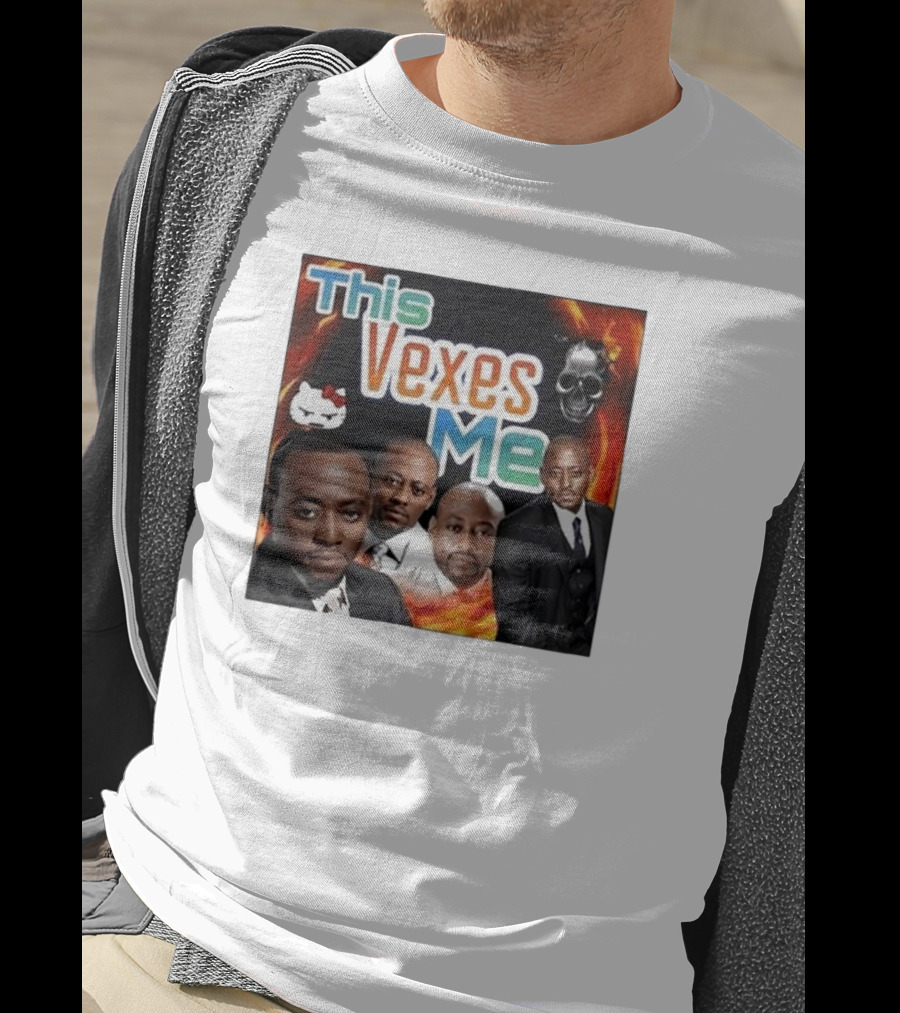 This Vexes Me Hello Kitty Skull Fire T-Shirt