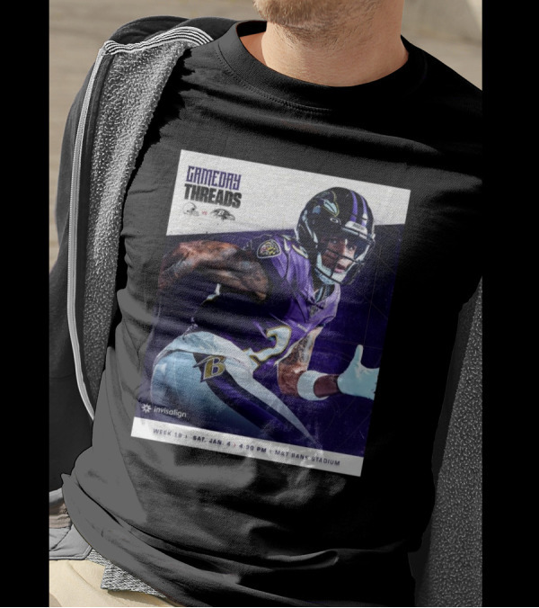 Gameday Threads Baltimore Ravens Vs Cleveland Browns Week 18 Sat Jan 4 4:30 PM M&T Bank Stadium T-Shirt