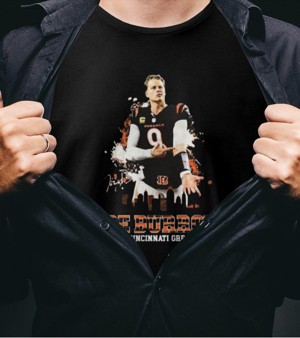 Joe Burrow Cincinnati Bengals Making Cincinnati Great Again Skyline Signature T-Shirt