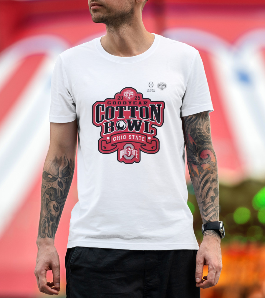 2025 Goodyear Cotton Bowl Ohio State Buckeyes Playoff Semifinal T-Shirt