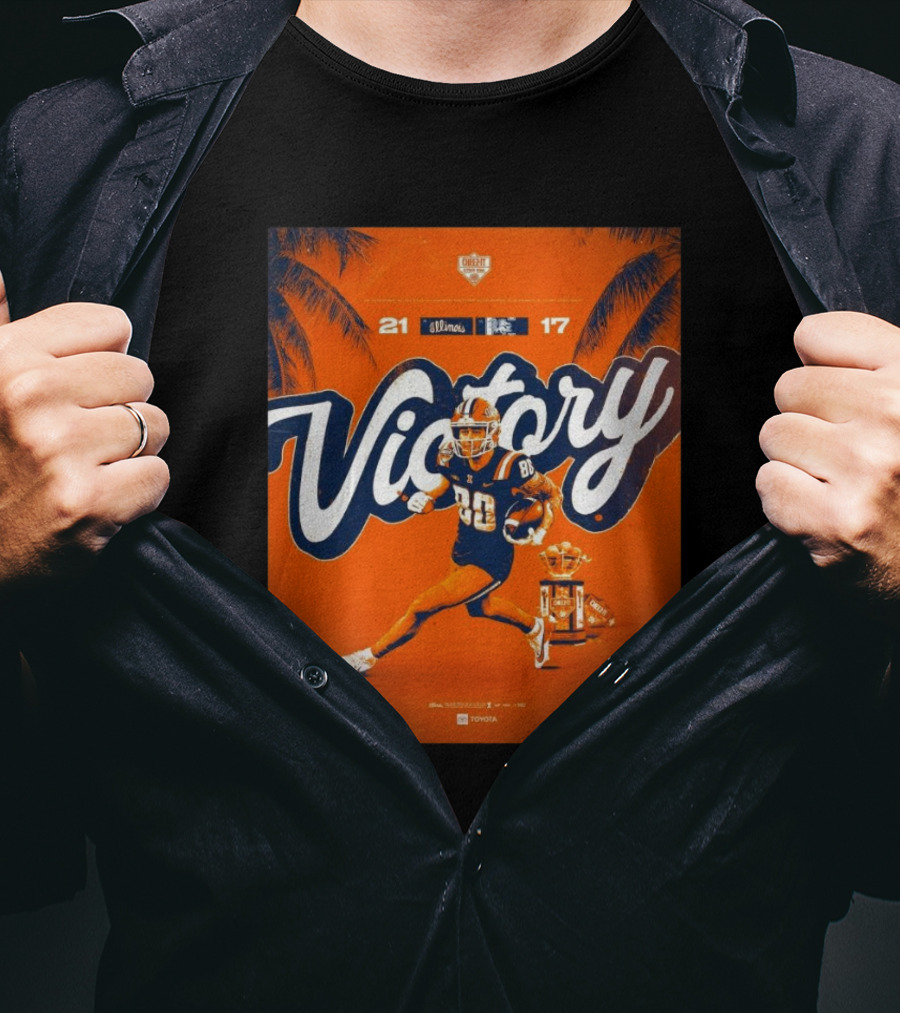 Victory Illinois 21-17 Over South Carolina Citrus Bowl Win T-Shirt
