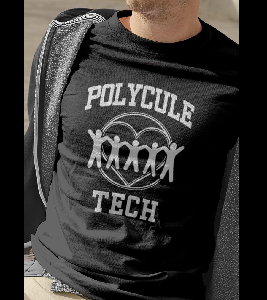 Polycule Tech Heart Chain Community T-Shirt