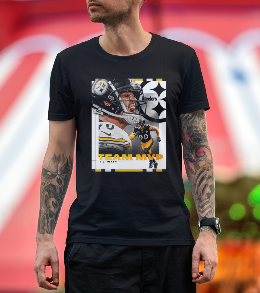 Steelers T.J. Watt Team MVP Pittsburgh Football Legend T-Shirt
