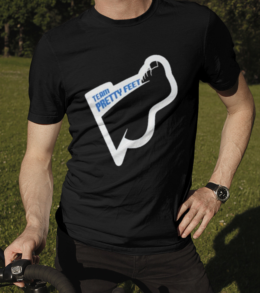 Team Pretty Feet Bold Blue Foot T-Shirt