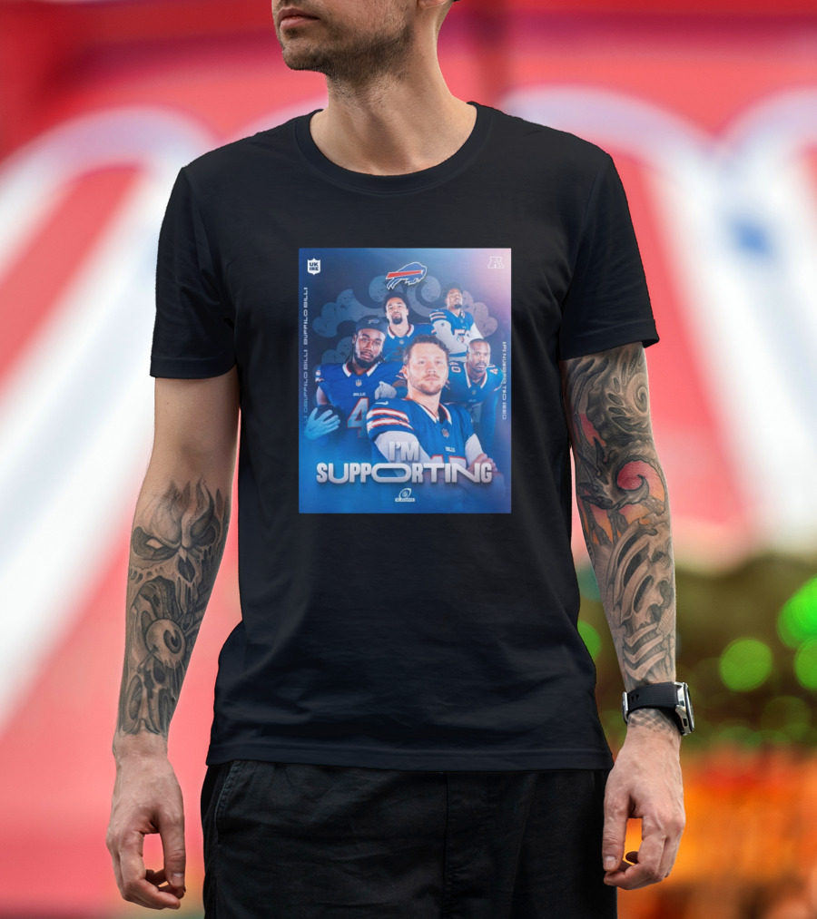 Buffalo Bills I'm Supporting AFC Number Two Seed 2024 NFL Playoffs T-Shirt