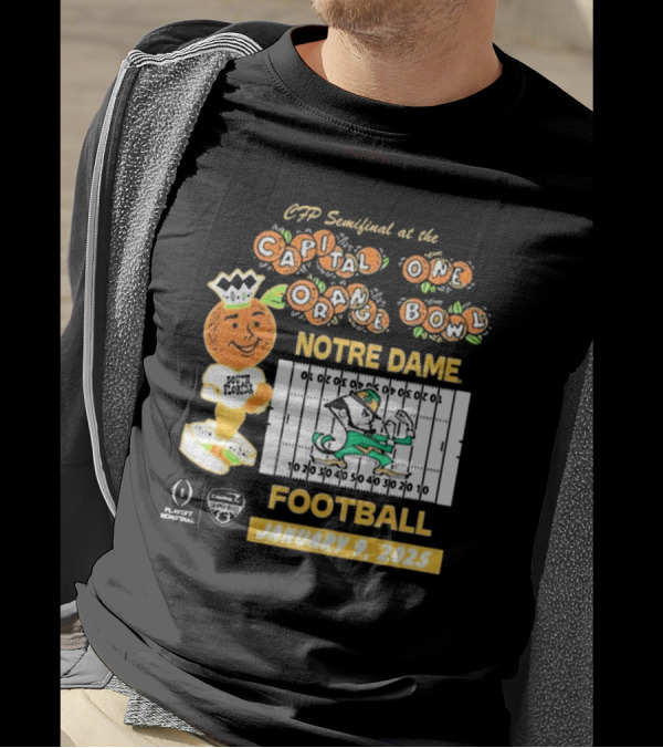 CFP Semifinal At The Capital One Orange Bowl Notre Dame Football January 9, 2025 T-Shirt