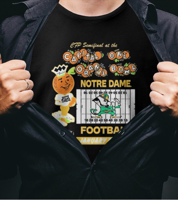 CFP Semifinal At The Capital One Orange Bowl Notre Dame Football January 9, 2025 T-Shirt
