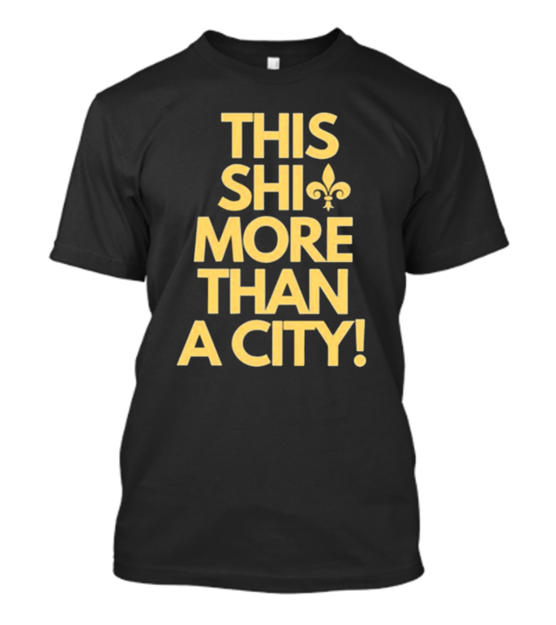 Jono Barnes This Shi More Than A City New Orleans Saints Fleur-de-Lis T-Shirt