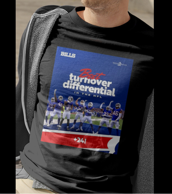 Buffalo Bills Best Turnover Differential In The NFL +24 T-Shirt