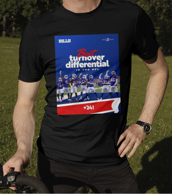 Buffalo Bills Best Turnover Differential In The NFL +24 T-Shirt