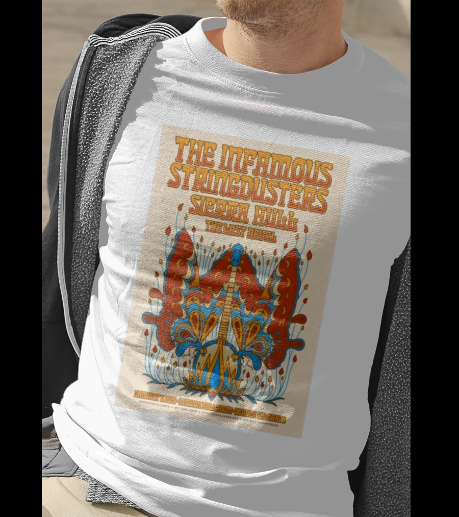 The Infamous Stringdusters And Sierra Hull And The Last Revel Live January 11, 2025 Mission Ballroom Denver CO Vibrant T-Shirt