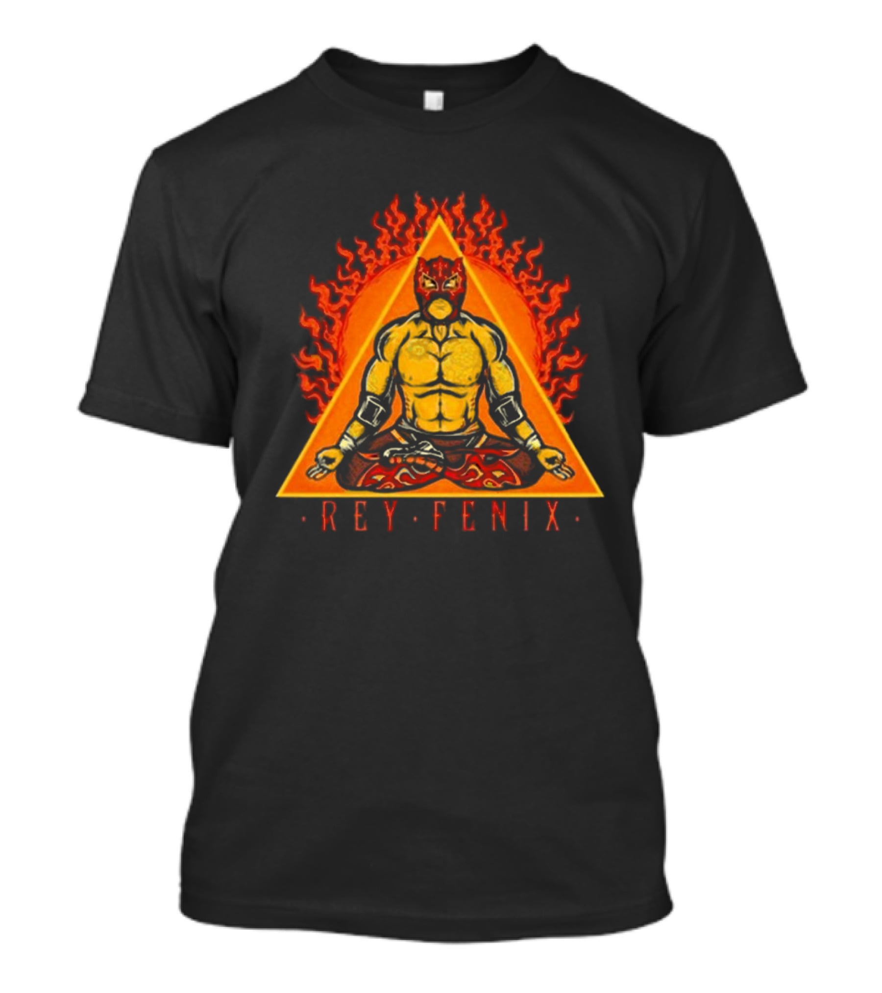 Rey Fenix Triangle Fire Meditation Mask T-Shirt