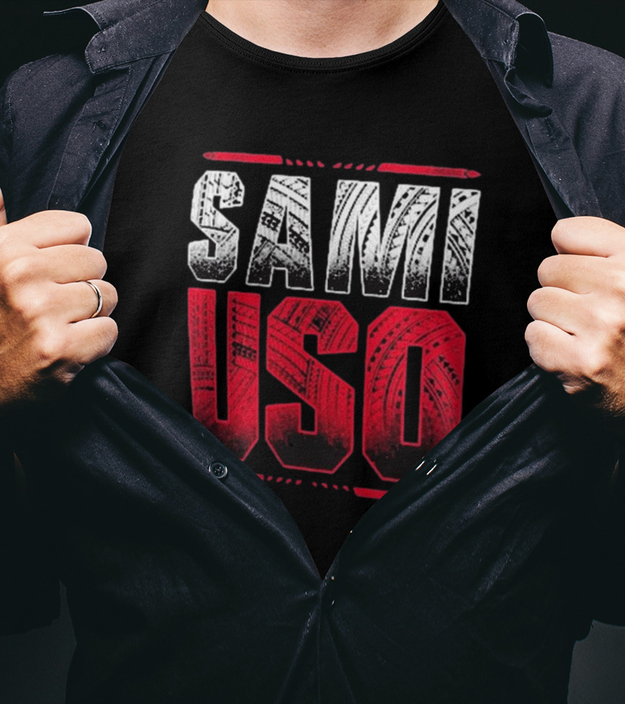 Sami Zayn Sami Uso WWE Roman Reigns Bloodline Tribal T-Shirt