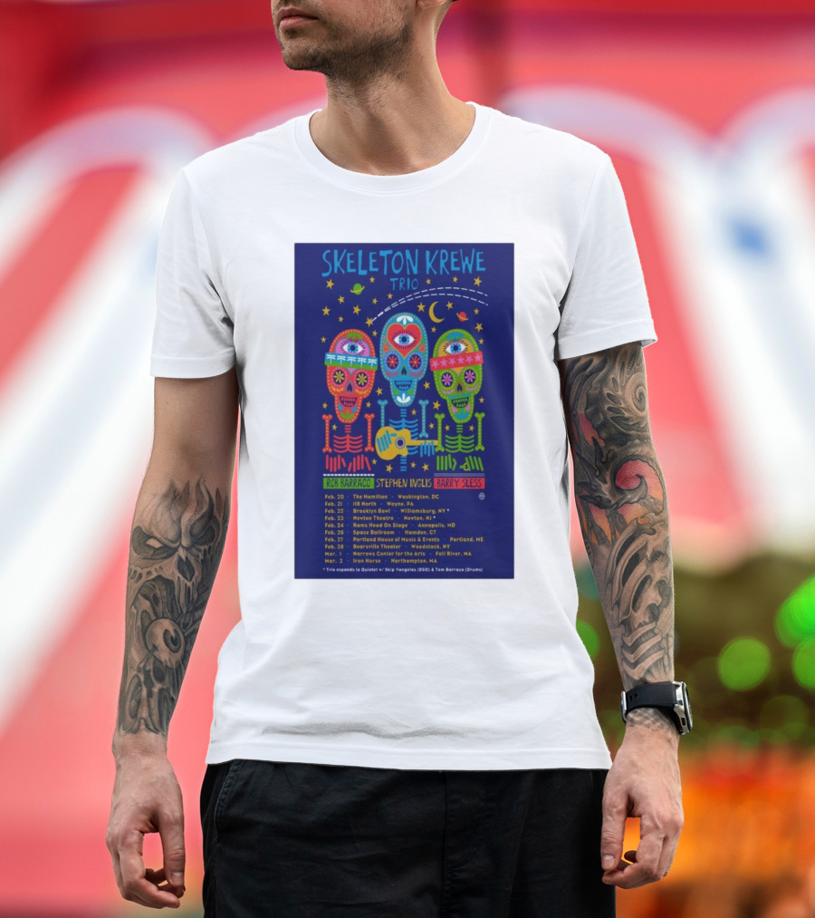 Skeleton Krewe Trio February And March 2025 Tour Rob Barraco Stephen Inglis Barry Sless Washington Brooklyn Ardmore Portland Ashland Fairfield Hartfor
