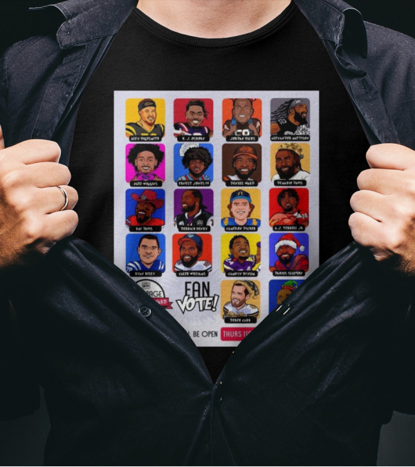 Alan Page Community Award 2024-25 Fan Vote Alex Highsmith K.J. Osborn Jordan Hicks Alexander Mattison T-Shirt