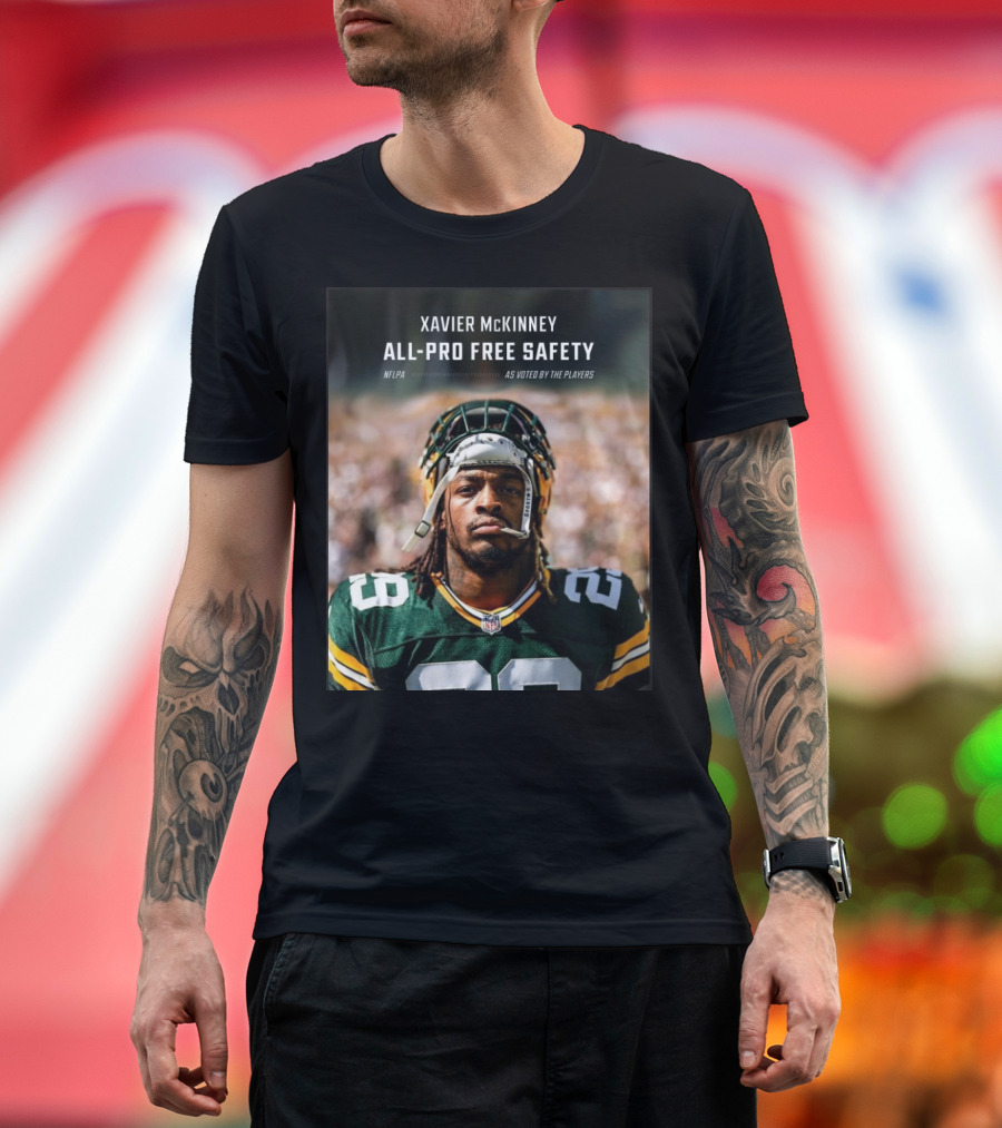 Xavier McKinney All-Pro Free Safety NFLPA As Voted By The Players Green Bay Packers T-Shirt