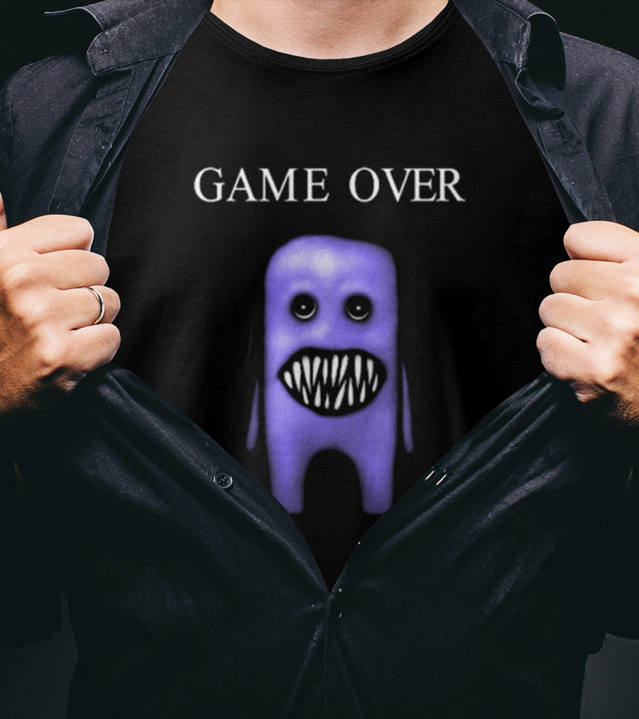 GAME OVER Fuwatti Aooni Purple Monster T-Shirt