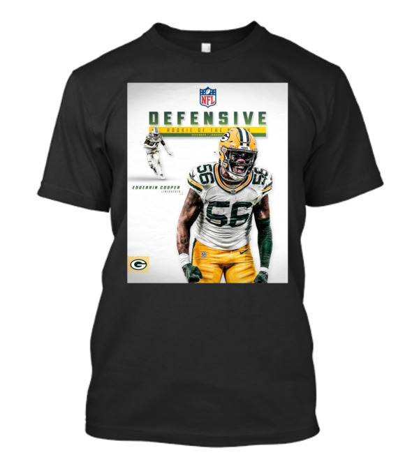 NFL Green Bay Packers Edgerrin Cooper Linebacker Defensive Rookie Of The Month December January T-Shirt