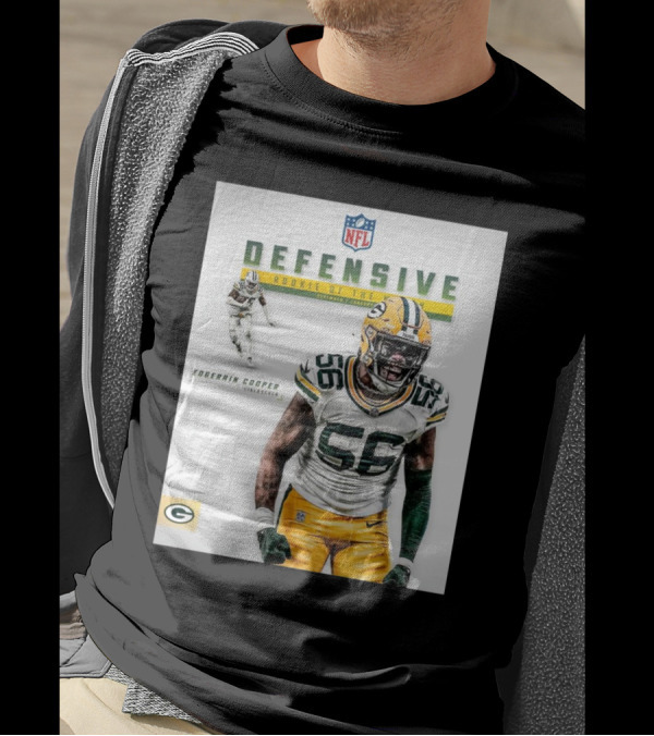NFL Green Bay Packers Edgerrin Cooper Linebacker Defensive Rookie Of The Month December January T-Shirt