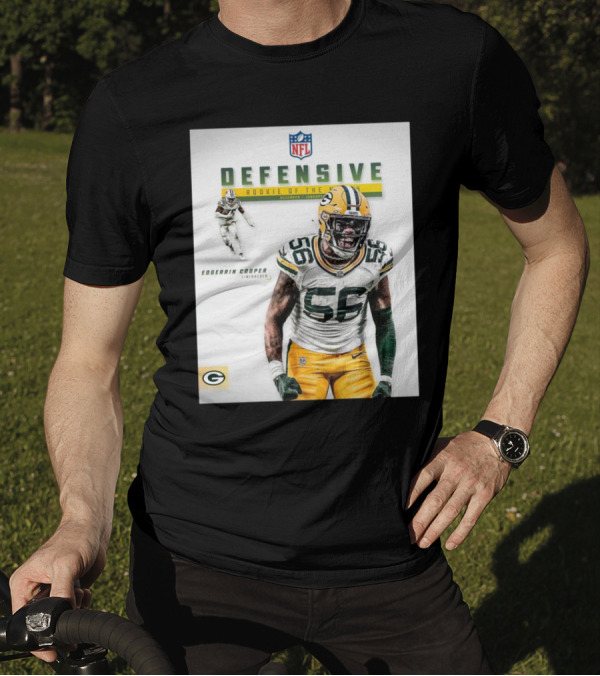 NFL Green Bay Packers Edgerrin Cooper Linebacker Defensive Rookie Of The Month December January T-Shirt