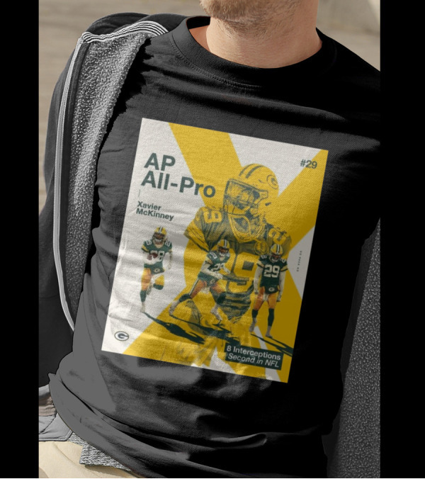 AP All-Pro Xavier McKinney #29 8 Interceptions Second In NFL Go Pack Go T-Shirt