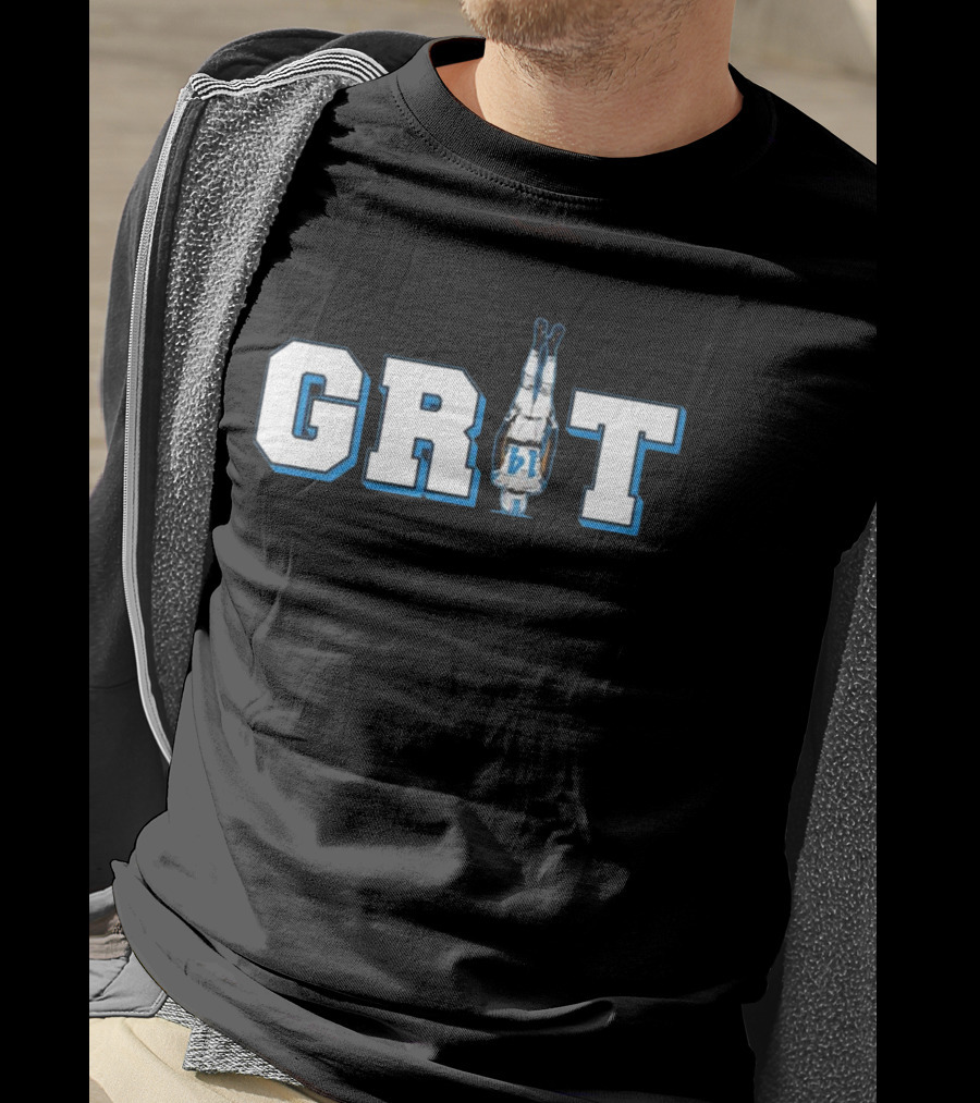 GRIT Detroit Football Handstand Player T-Shirt
