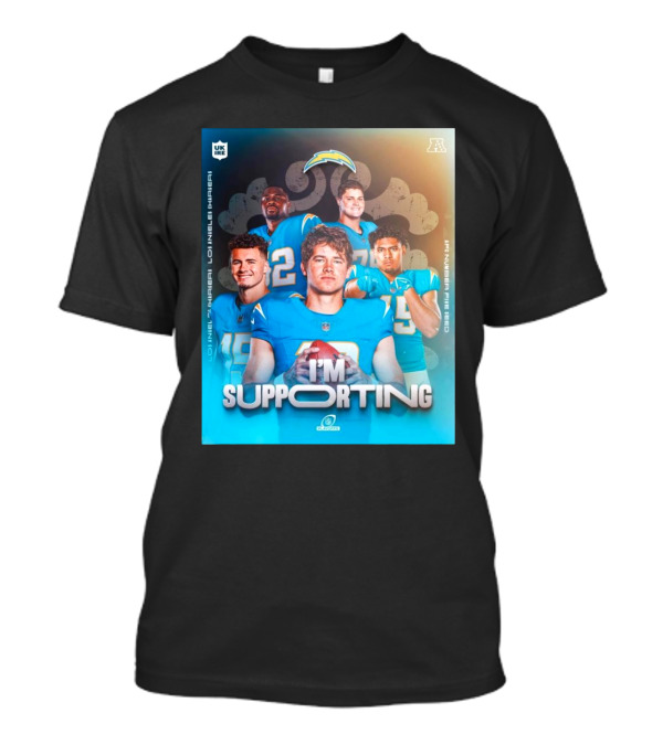 Los Angeles Chargers I'm Supporting AFC Number Five Seed NFL Playoffs T-Shirt