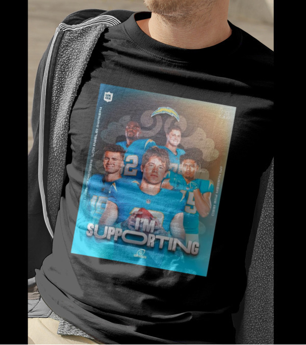 Los Angeles Chargers I'm Supporting AFC Number Five Seed NFL Playoffs T-Shirt