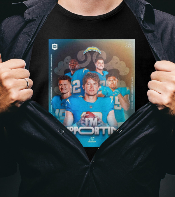 Los Angeles Chargers I'm Supporting AFC Number Five Seed NFL Playoffs T-Shirt