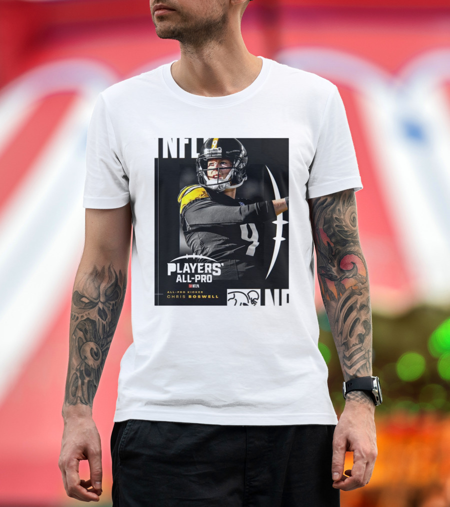Pittsburgh Steelers NFLPA Players' All-Pro Kicker Chris Boswell T-Shirt