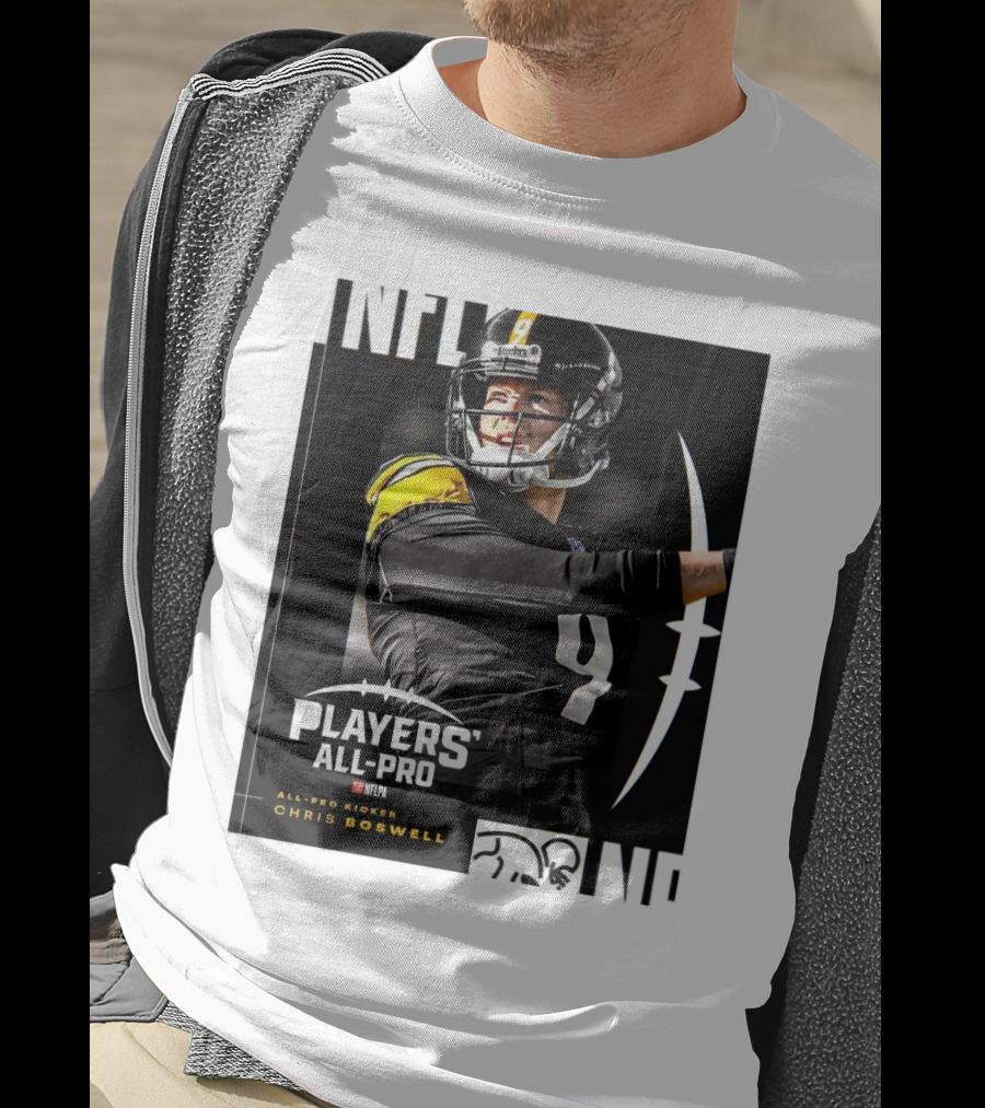Pittsburgh Steelers NFLPA Players' All-Pro Kicker Chris Boswell T-Shirt