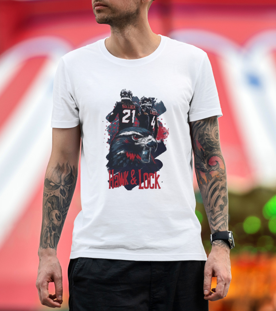 Hawk and Lock Calen Bullock Kamari Lassiter Houston Texans NFL T-Shirt