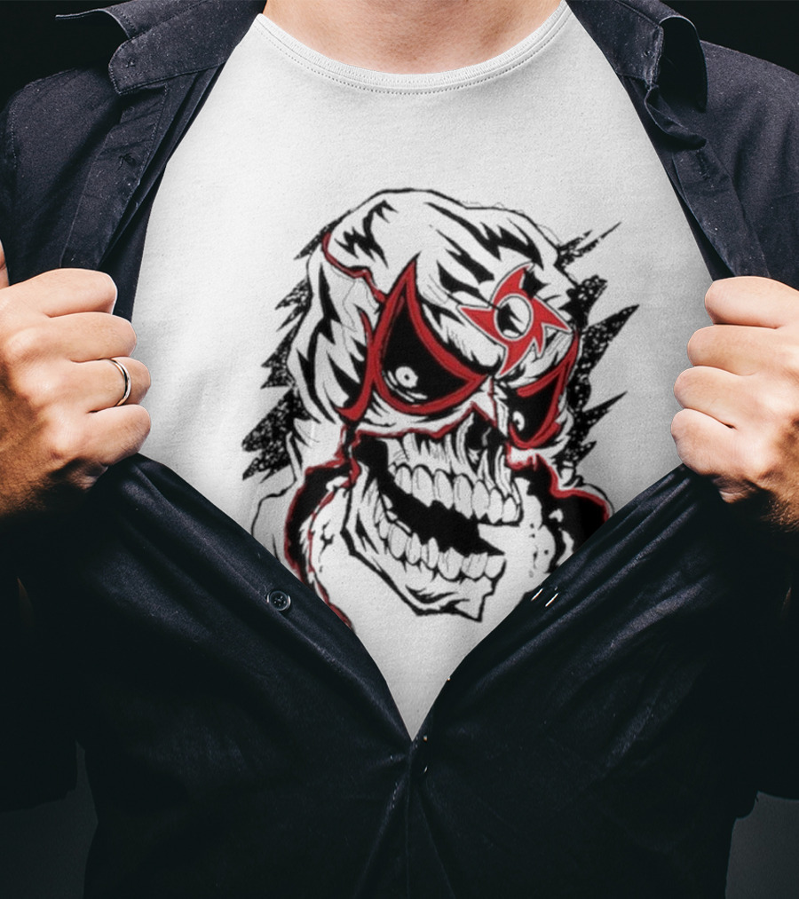 Cero Miedo Penta Mask Skull Design WWE New T-Shirt