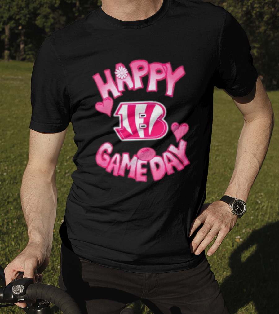 Cincinnati Bengals Happy Gameday Valentine’s Day 2025 T-Shirt