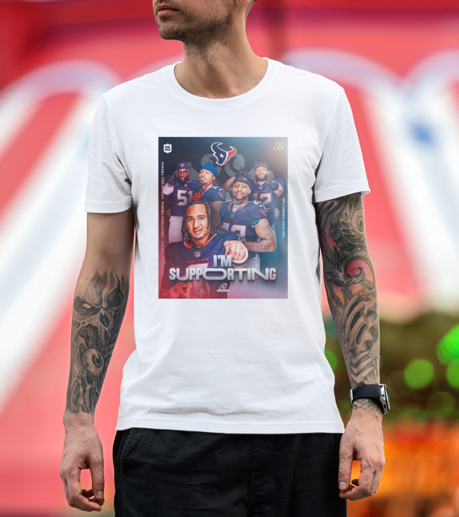 Houston Texans NFL AFC Playoffs I'm Supporting CJ Stroud Number Four Seed T-Shirt