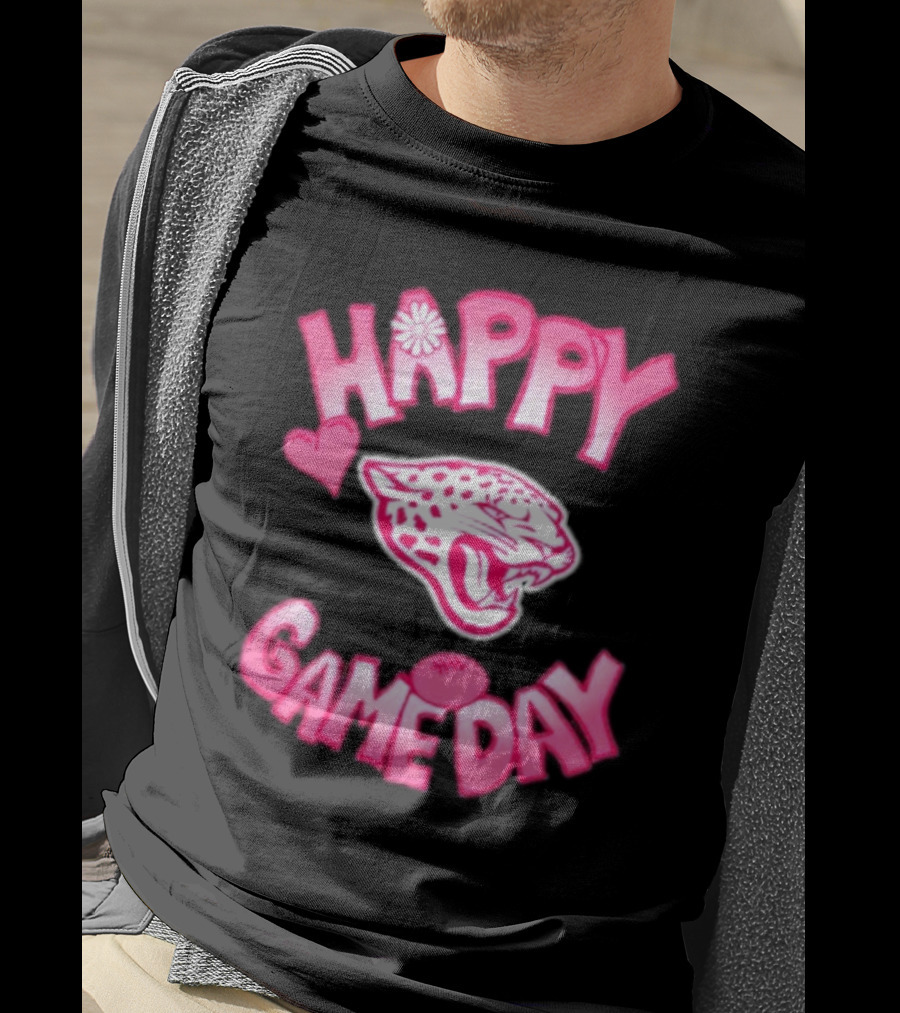 Valentine’s Day Happy Gameday 2025 Jacksonville Jaguars T-Shirt