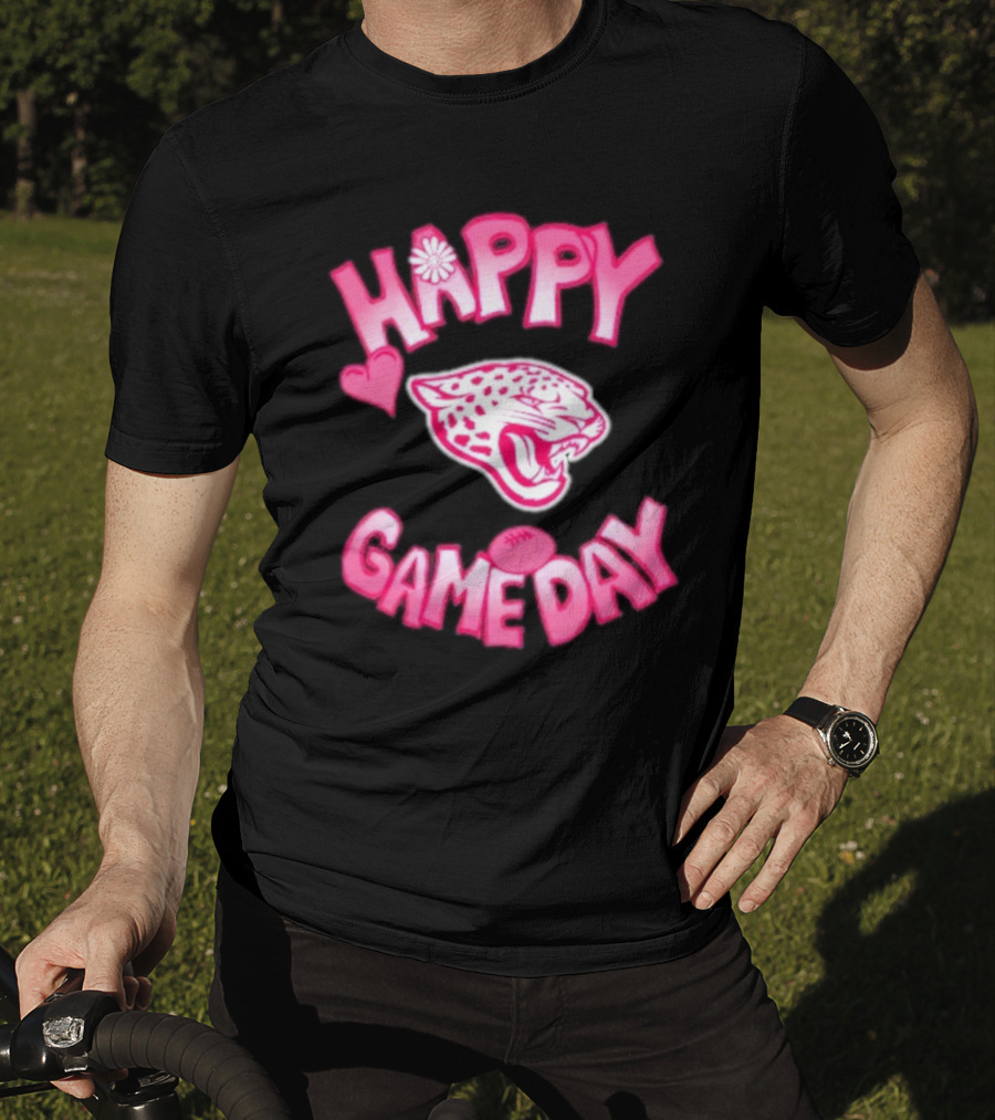 Valentine’s Day Happy Gameday 2025 Jacksonville Jaguars T-Shirt