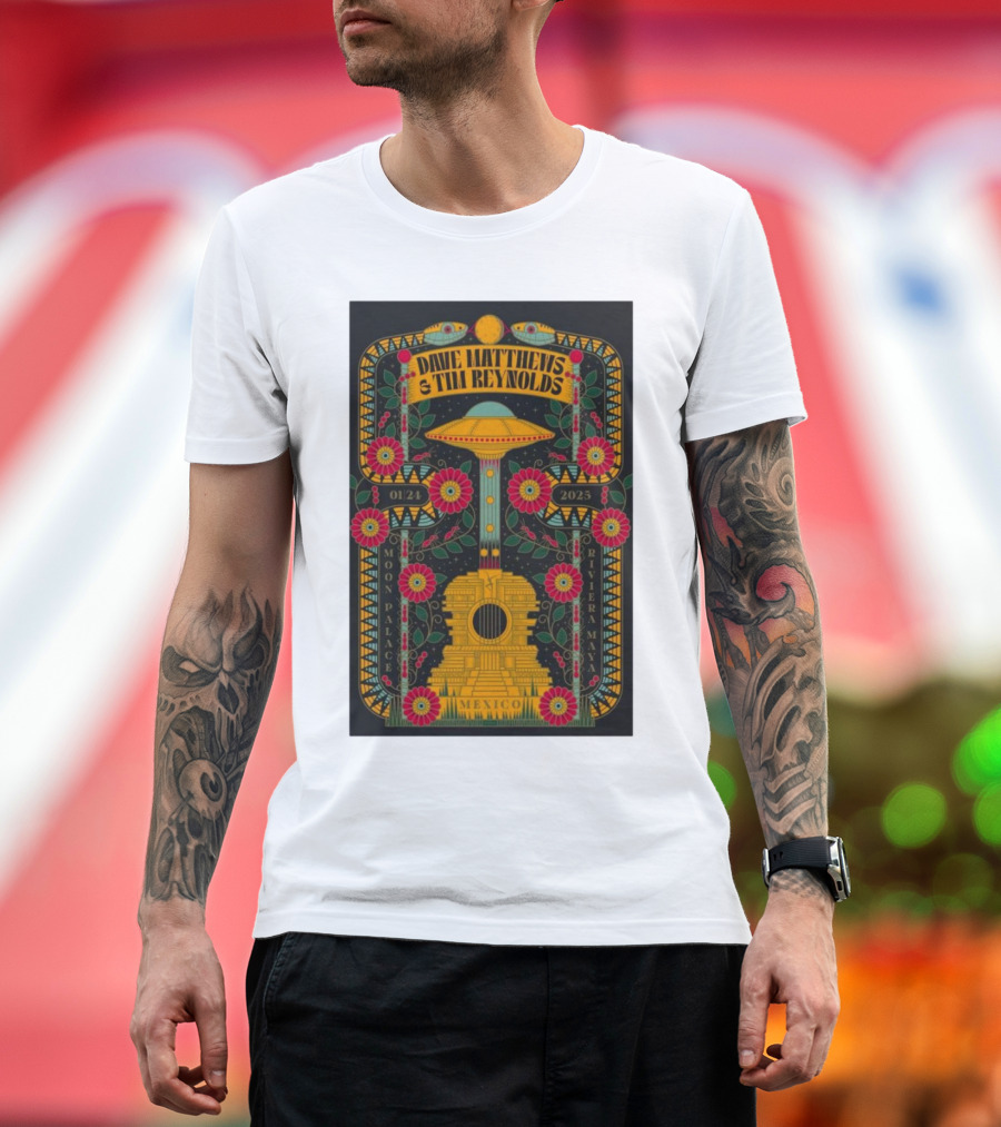 Dave Matthews and Tim Reynolds January 21 2025 Moon Palace Mexico Riviera Maya T-Shirt