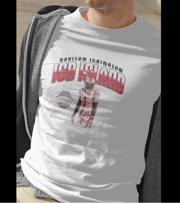Davison Igbinosun IGB Island Ohio State Buckeyes Football T-Shirt