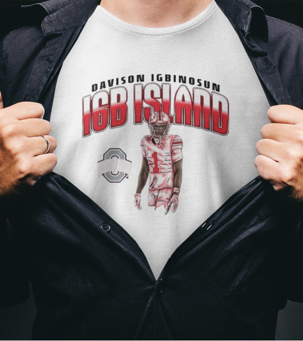 Davison Igbinosun IGB Island Ohio State Buckeyes Football T-Shirt