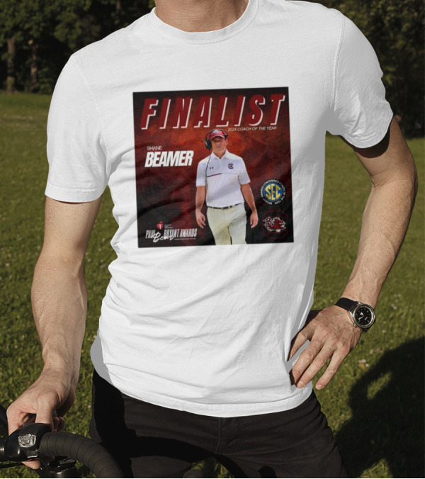 South Carolina Gamecocks Coach Shane Beamer SEC 2024 Paul Bryant Awards Finalist Coach Of The Year T-Shirt