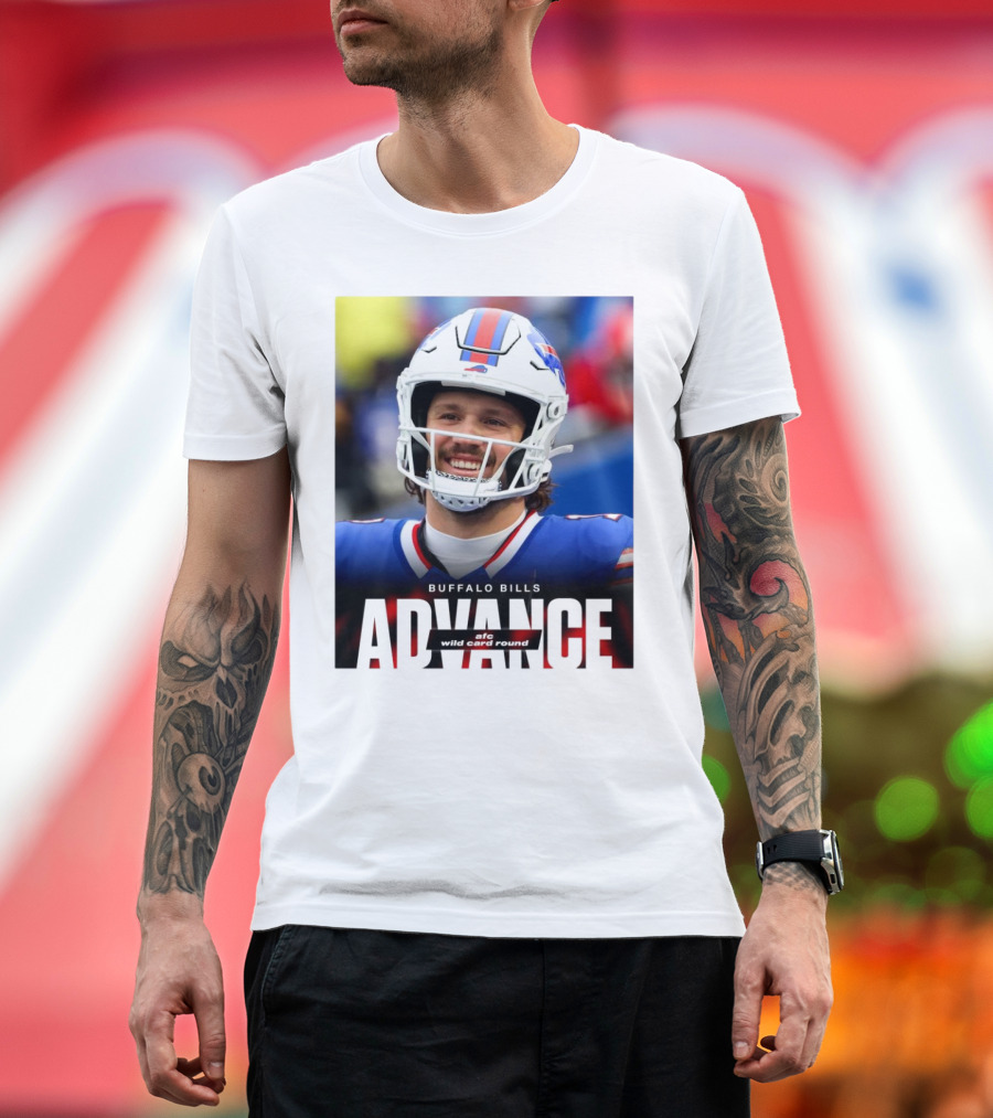 Buffalo Bills Advance AFC Wild Card Round T-Shirt