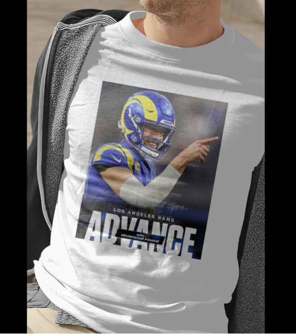 Los Angeles Rams Advance NFC Divisional Round Face Jalen Hurts Eagles Philly T-Shirt