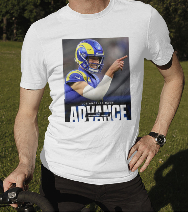 Los Angeles Rams Advance NFC Divisional Round Face Jalen Hurts Eagles Philly T-Shirt