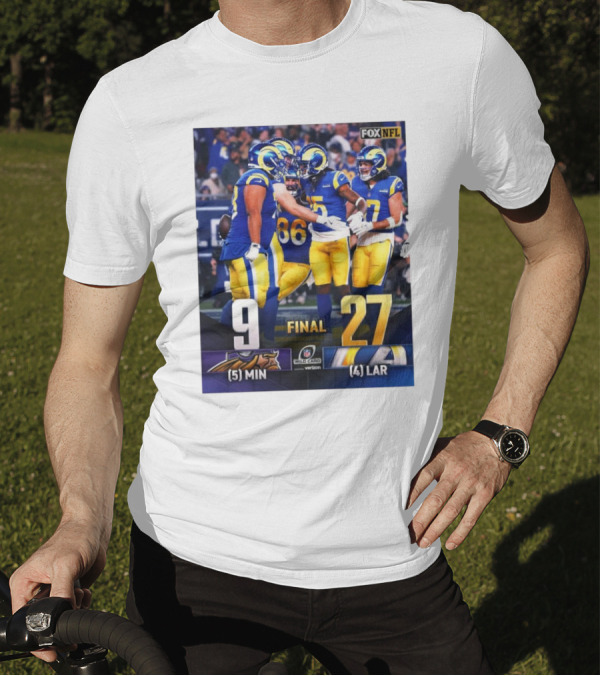 Minnesota Vikings Vs Los Angeles Rams Final Score 9-27 NFL Wild Card To Divisional Round Fox NFL T-Shirt