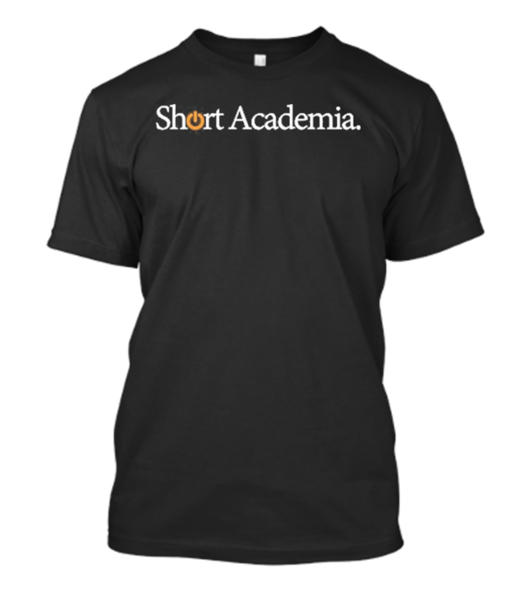 Short Academia Power Button T-Shirt