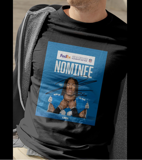 FedEx Air And Ground Player Of The Year Nominee Jahmyr Gibbs Detroit Lions NFL Signature Lions T-Shirt