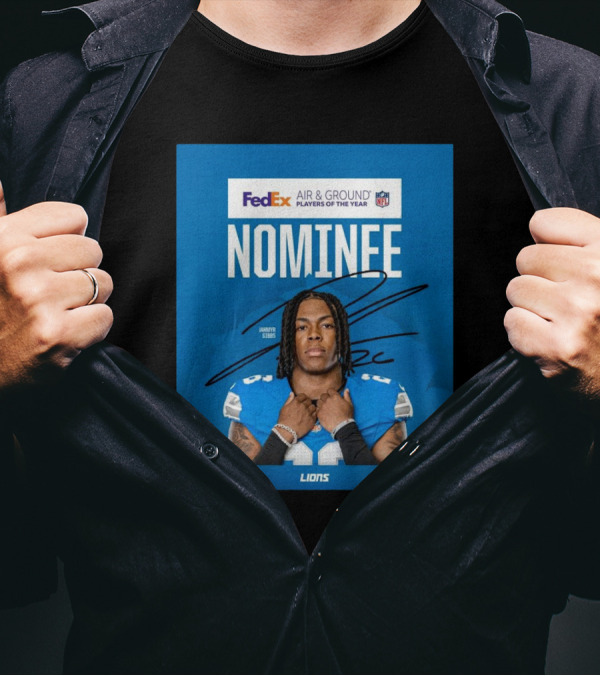 FedEx Air And Ground Player Of The Year Nominee Jahmyr Gibbs Detroit Lions NFL Signature Lions T-Shirt